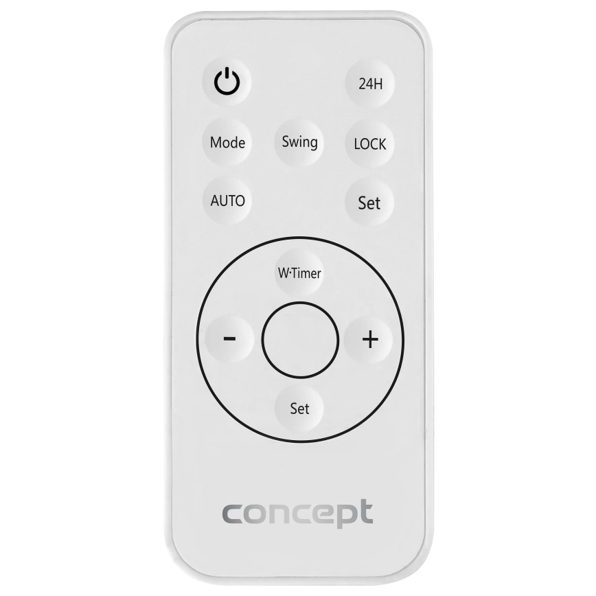 Concept QH4100 - Aquecedor elétrico 1000/2000 W, Wi‑Fi, IP22, cinzento + comando remoto