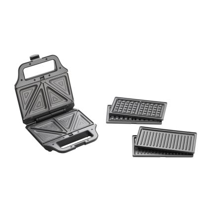 Concept SV3054 - Máquina de fazer sandes 3em1 700W/230V preto