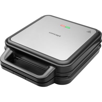 Concept SV3080 - Máquina de fazer sandes FAMILY 3em1 1200W/230V preto/aço inoxidável