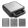 Concept SV3080 - Torradeira FAMILY 3 em 1 1200W/230V preta/inox
