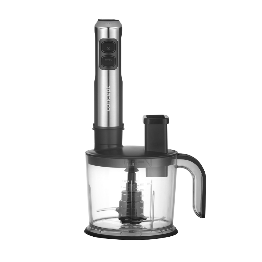 Concept TM5500 - Varinha mágica com acessórios 1500W/230V preto/aço inoxidável