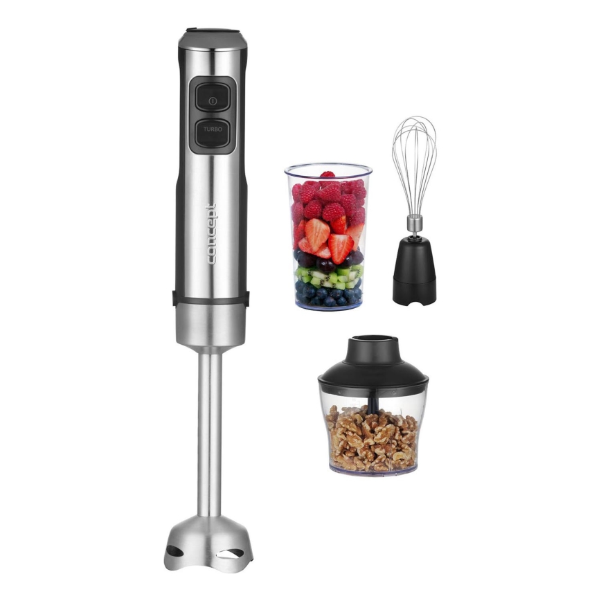 Concept TM5520 - Varinha mágica com acessórios 1500W/230V preto/aço inoxidável
