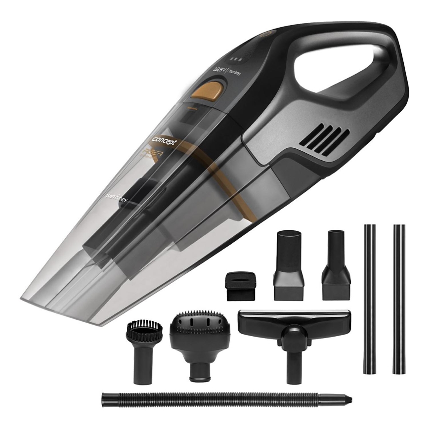 Concept VP4353-Aspirador de mão WET & DRY RISER EXTENSION 110W/18,5V 2200 mAh preto