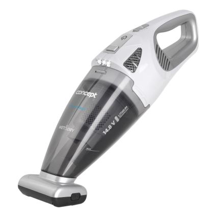 Concept VP4370 - Aspirador de mão WET & DRY PERFECT CLEAN 90W/14,8V 2200 mAh branco