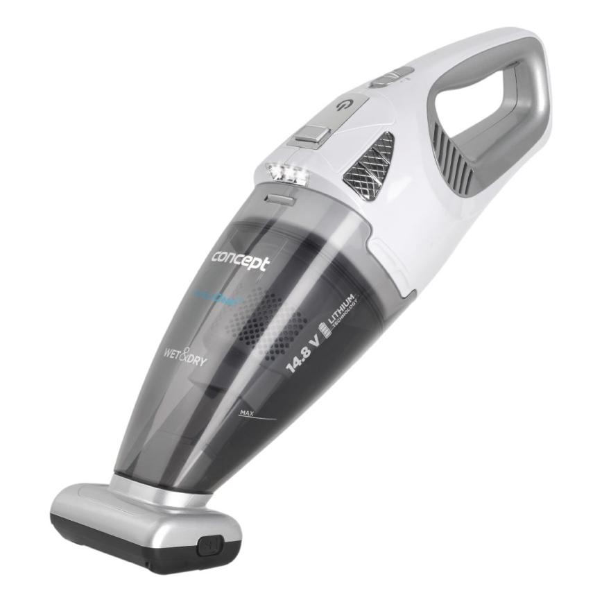 Concept VP4370 - Aspirador de mão WET & DRY PERFECT CLEAN 90W/14,8V 2200 mAh branco