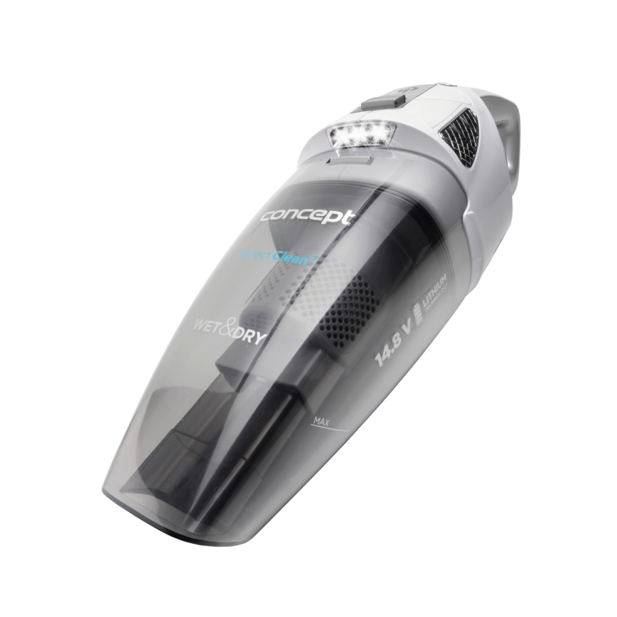 Concept VP4370 - Aspirador de mão WET & DRY PERFECT CLEAN 90W/14,8V 2200 mAh branco