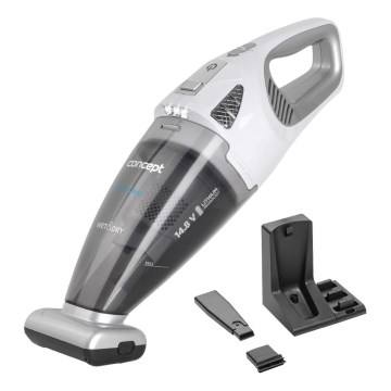 Concept VP4370 - Aspirador portátil WET & DRY PERFECT CLEAN 90W/14,8V 2200 mAh branco
