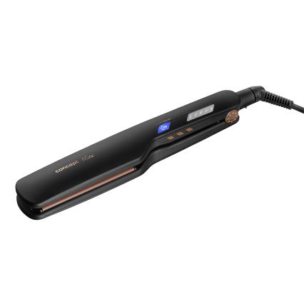 Concept VZ6010 - Alisador de cabelo a vapor com visor LED ELITE STEAM BOOST 54W/230V preto