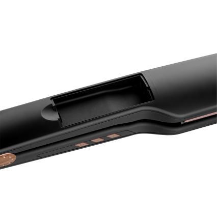 Concept VZ6010 - Alisador de cabelo a vapor com visor LED ELITE STEAM BOOST 54W/230V preto