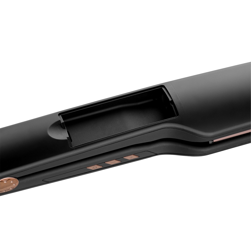 Concept VZ6010 - Alisador de cabelo a vapor com visor LED ELITE STEAM BOOST 54W/230V preto