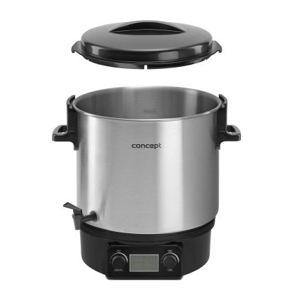 Concept ZH0040 - Caldeira de conservação 27 l 2000W/230V aço inoxidável/preto