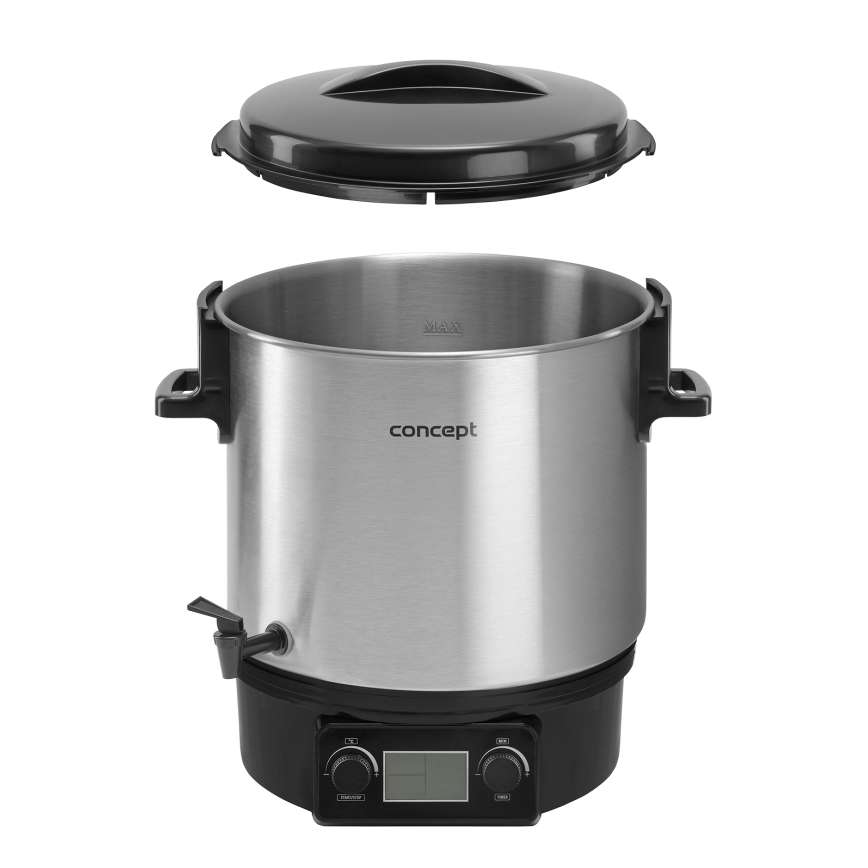 Concept ZH0040 - Caldeira de conservação 27 l 2000W/230V aço inoxidável/preto