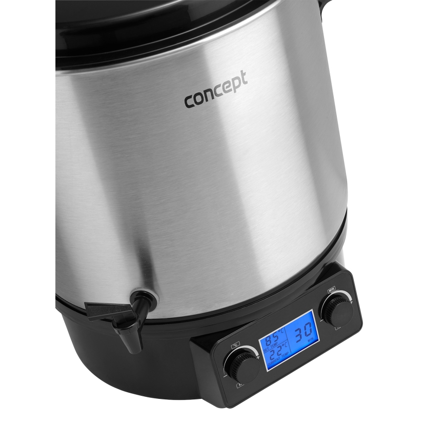 Concept ZH0040 - Caldeira de conservação 27 l 2000W/230V aço inoxidável/preto