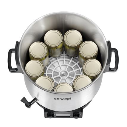 Concept ZH0040 - Caldeira de conservação 27 l 2000W/230V aço inoxidável/preto