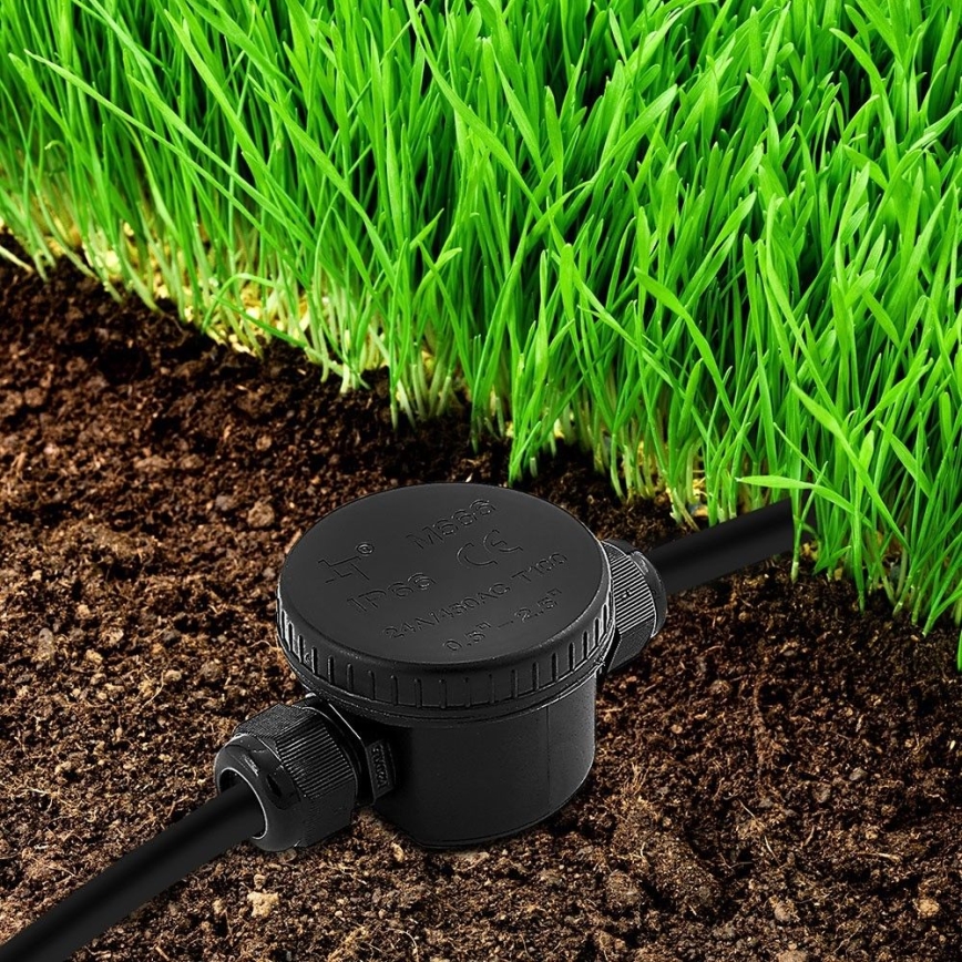 Conector à prova de água IP66 preto