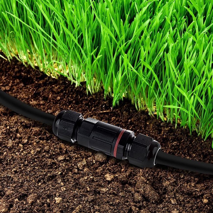 Conector à prova de água IP68 preto