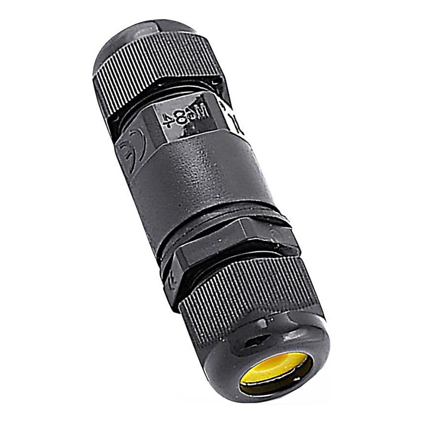 Conector à prova de água IP68 preto