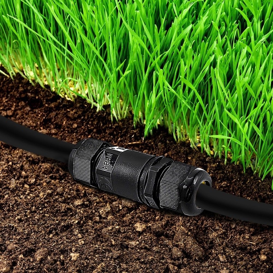 Conector à prova de água IP68 preto
