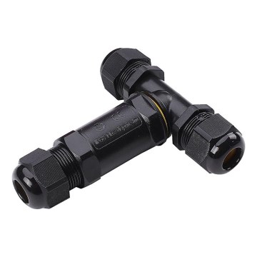 Conector à prova de água IP68 preto