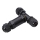 Conector à prova de água IP68 preto