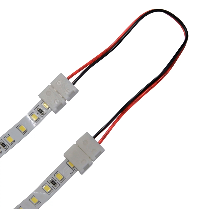 Flexível bifacial angular connector para 2-pin LED tiras 8 mm