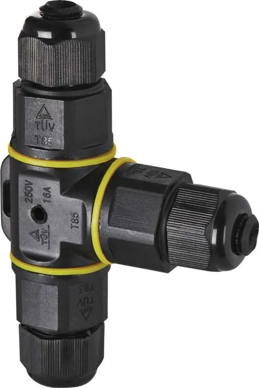 Conector em T com cabo IP68