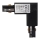 Conector para iluminações em sistema de carril 3-fases TRACK tipo preto L