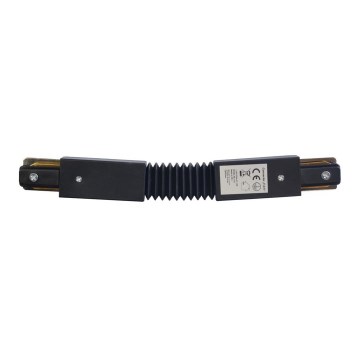 Conector para iluminações em sistema de carril TRACK preto tipo Flexi