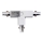 Conector para iluminações em sistema de carril trifásico TRACK branco tipo T
