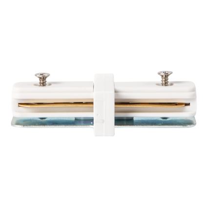 Conector para luzes no sistema de carris monofásico direito branco