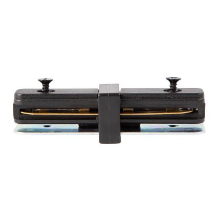 Conector para luzes no sistema de carris monofásico direito preto