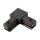 Conector para luzes no sistema de carris monofásico tipo L preto