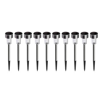 CONJUNTO 10x Candeeiros solares LED LED/0,06W/1,2V 6000K IP44
