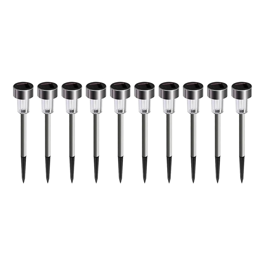 CONJUNTO 10x Candeeiros solares LED LED/0,06W/1,2V 6000K IP44