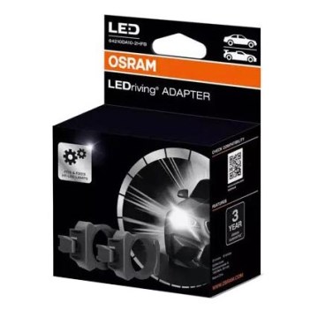 CONJUNTO 2x Adaptadores LEDriving casquilho da lâmpada - Osram