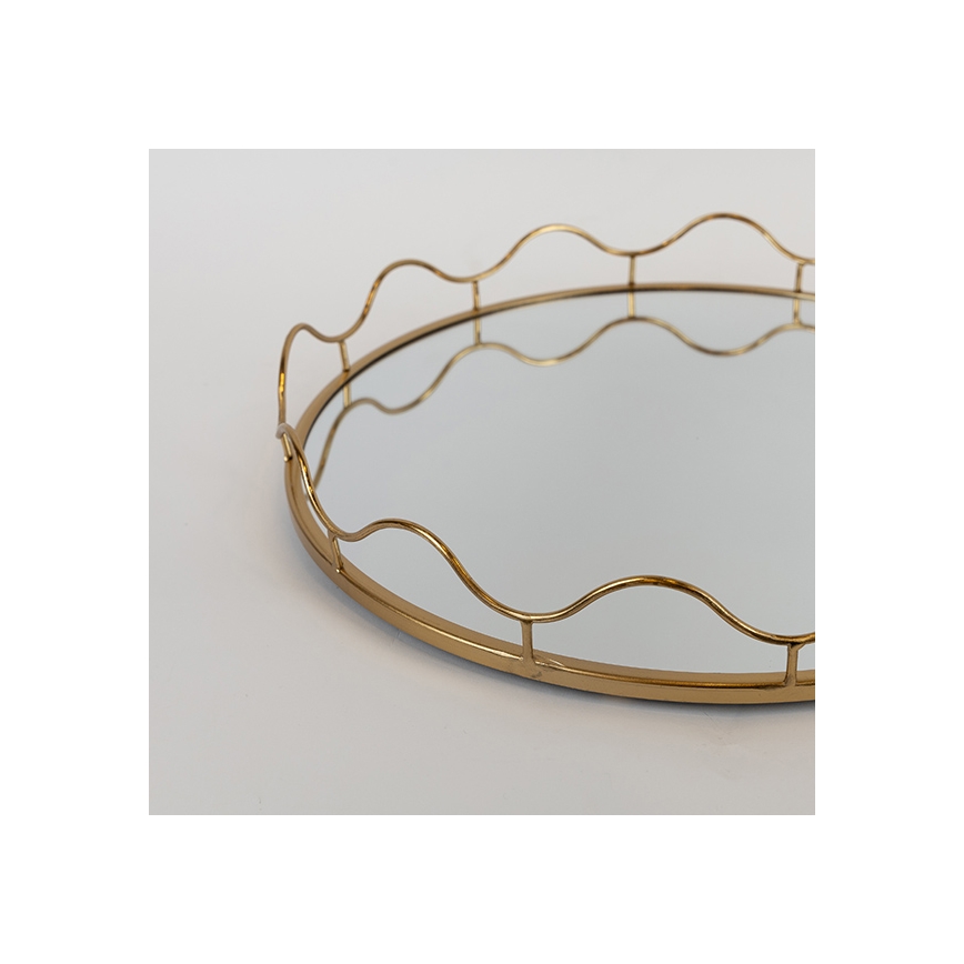 CONJUNTO 2x Bandejas decorativa diâmetro 39/30,5 cm