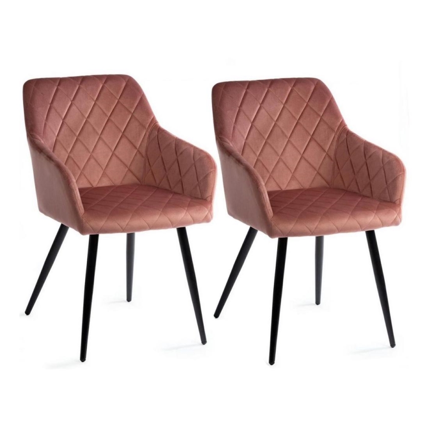 CONJUNTO 2x Cadeira de refeição RICO rosa