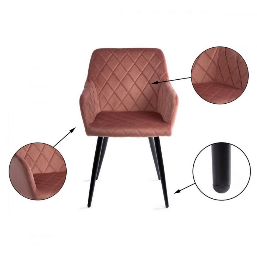 CONJUNTO 2x Cadeira de refeição RICO rosa