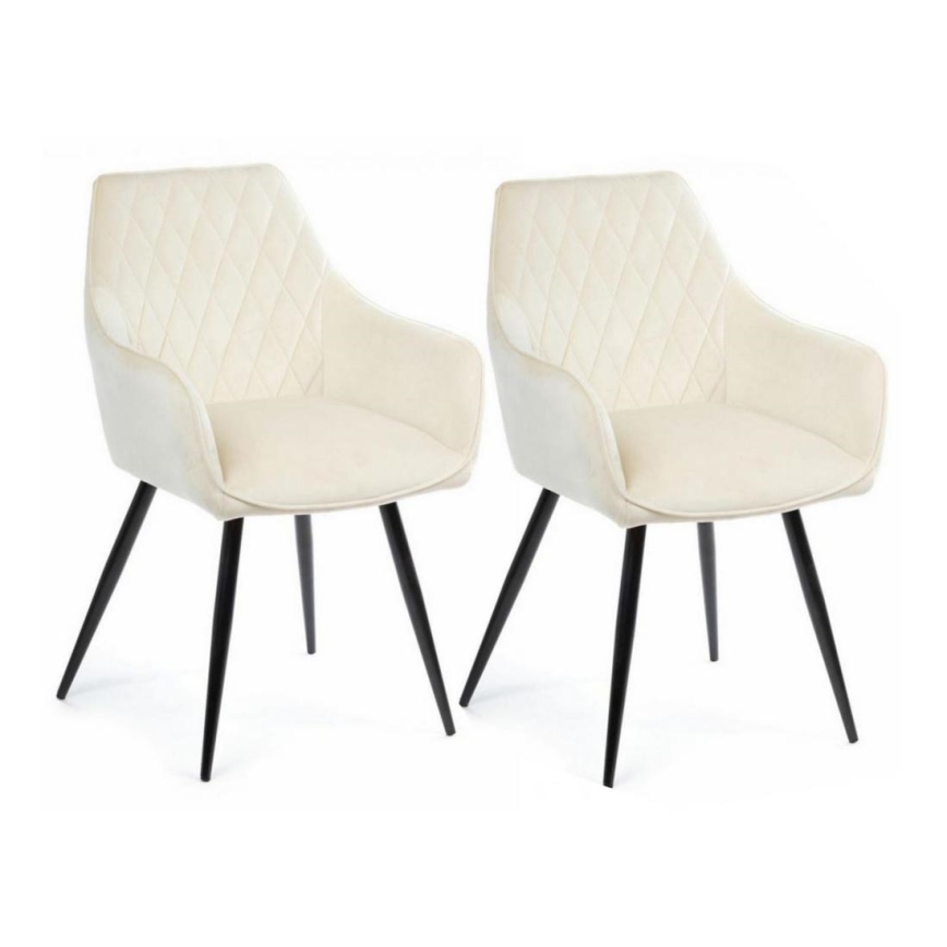 CONJUNTO 2x Cadeira de refeição SAMETTI creme