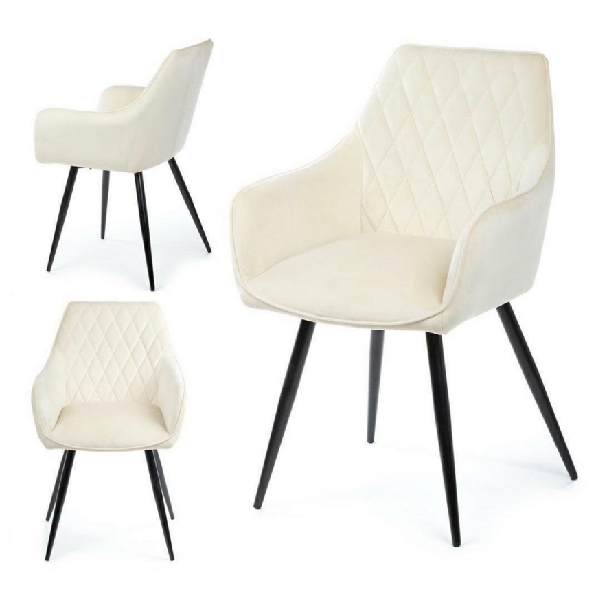 CONJUNTO 2x Cadeira de refeição SAMETTI creme