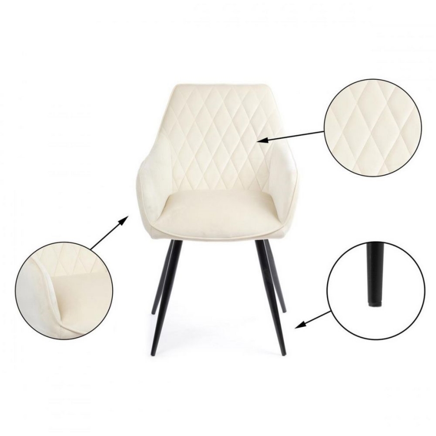 CONJUNTO 2x Cadeira de refeição SAMETTI creme
