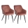 CONJUNTO 2x Cadeiras de Jantar RICO rosa