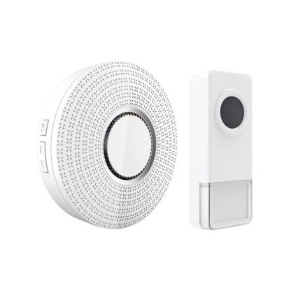 CONJUNTO 2x Campainha sem fios 230V IP55 branco