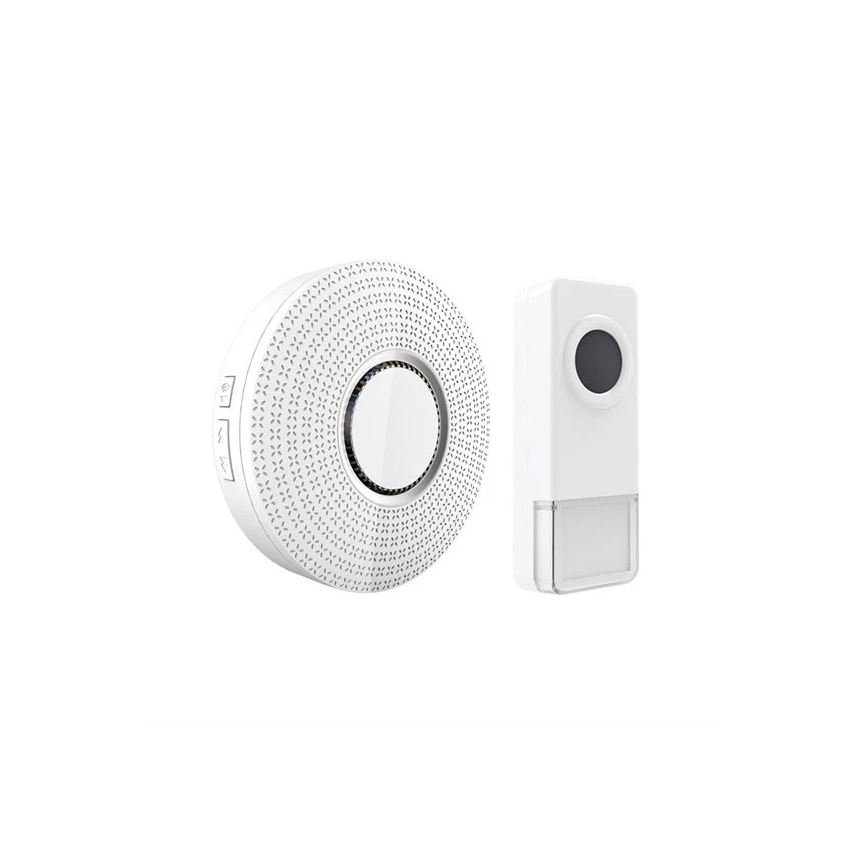 CONJUNTO 2x Campainha sem fios 230V IP55 branco