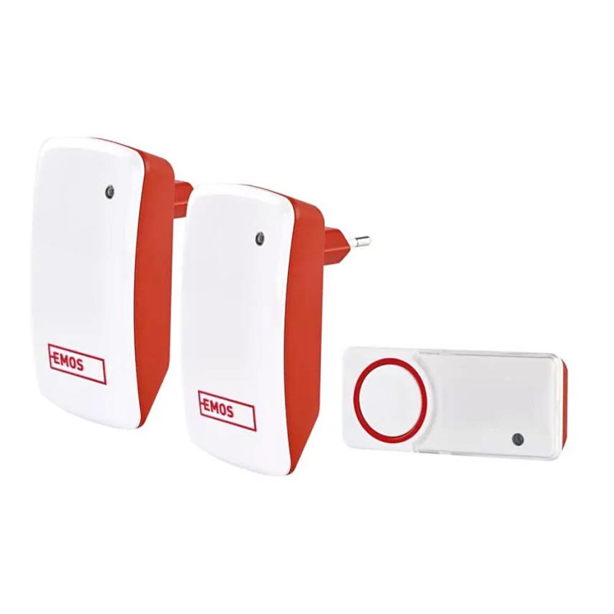 CONJUNTO 2x Campainha sem fios de tomada 230V IP44