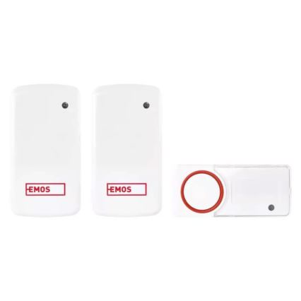 CONJUNTO 2x Campainha sem fios de tomada 230V IP44