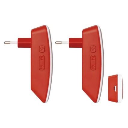 CONJUNTO 2x Campainha sem fios de tomada 230V IP44