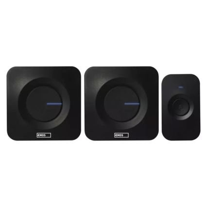 CONJUNTO 2x Campainhas sem fios alimentada a pilhas 3xAAA + 1xA23 IP56