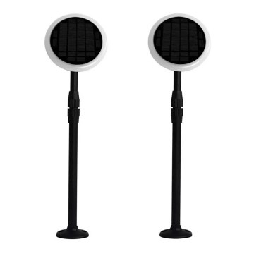 CONJUNTO 2x Candeeiro solar ajustável LED GARDEN LED/3W/5V 42-80 cm 3000K IP65