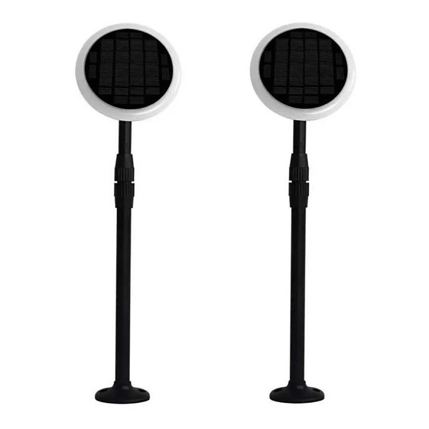 CONJUNTO 2x Candeeiro solar ajustável LED GARDEN LED/3W/5V 42-80 cm 3000K IP65
